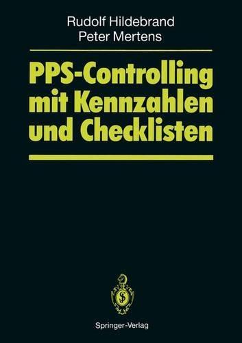 Pps-Controlling Mit Kennzahlen Und Checklisten
