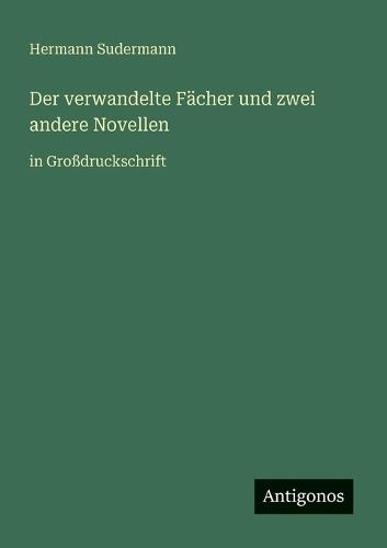 Der verwandelte Fächer und zwei andere Novellen: in Großdruckschrift