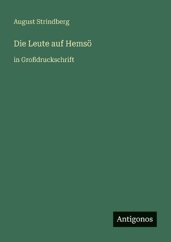 Die Leute auf Hemsö: in Großdruckschrift
