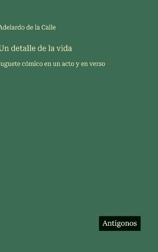 Un detalle de la vida: juguete cómico en un acto y en verso