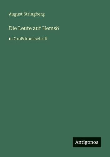 Die Leute auf Hemsö: in Großdruckschrift