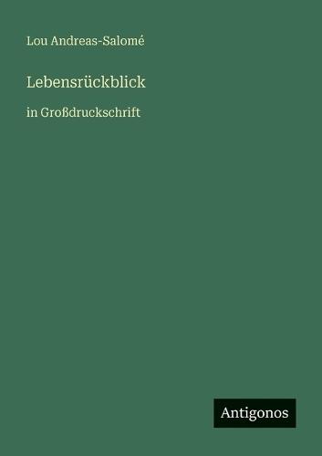 Lebensrückblick: in Großdruckschrift