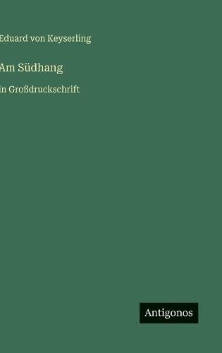 Am Südhang: in Großdruckschrift