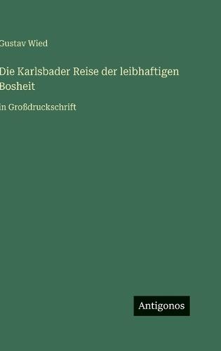Die Karlsbader Reise der leibhaftigen Bosheit: in Großdruckschrift