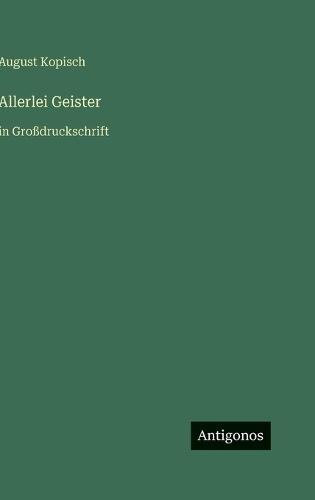 Allerlei Geister: in Großdruckschrift