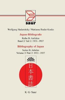 Bibliography of Japan: Verzeichnis Deutschsprachiger Japanbezogener Veroffentlichungen
