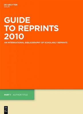 Guide to Reprints