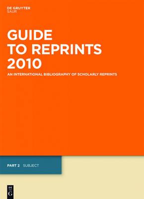 Guide to Reprints