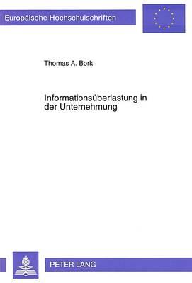 Informationsueberlastung in der Unternehmung: Eine Mehrebenenanalyse zum Problem ""information overload"" aus betriebswirtschaftlicher Sicht