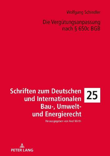 Die Verguetungsanpassung Nach § 650c BGB