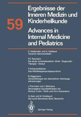 Advances in Internal Medicine and Pediatrics / Ergebnisse der Inneren Medizin und Kinderheilkunde: Neue Folge