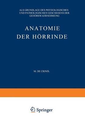 Anatomie der Hörrinde: Als Grundlage des Physiologischen und Pathologischen Geschehens der Gehörswahrnehmung