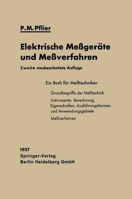 Elektrische Meßgeräte und Meßverfahren