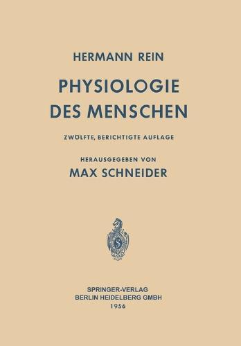 Einführung in die Physiologie des Menschen