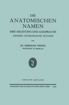 Die Anatomischen Namen: Ihre Ableitung und Aussprache