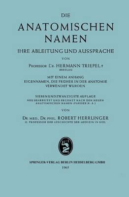 Die anatomischen Namen: Ihre Ableitung und Aussprache