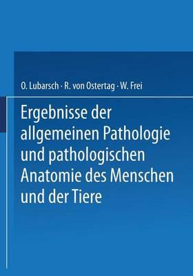 Ergebnisse der Allgemeinen Pathologie und Pathologischen Anatomie des Menschen und der Tiere: Gesamtinhaltsverzeichnis zu Jahrgang XVII–XXIII