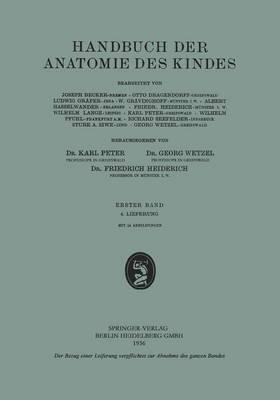 Handbuch der Anatomie des Kindes: Erster Band