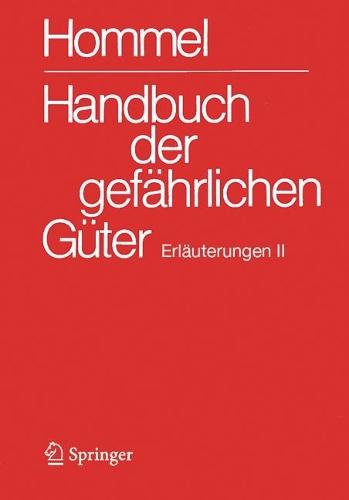 Handbuch der gefährlichen Güter. Erläuterungen II: Gewässerverunreinigung