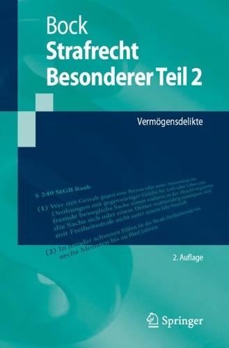 Strafrecht Besonderer Teil 2: Vermögensdelikte