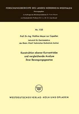 Konstruktion ebener Kurventriebe und vergleichende Analyse ihrer Bewegungsgesetze