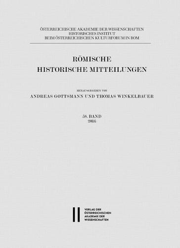Romische Historische Mitteilungen 58 Band 2016