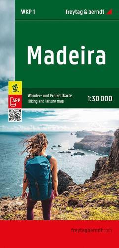 Madeira Hiking, Cycling & Leisure Map: 1:30,000 scale