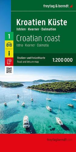 Croatian Coast Road and Leisure map: Istria - Kvarner - Dalmatia