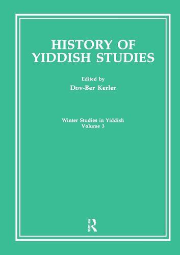 History Of Yiddish Studies