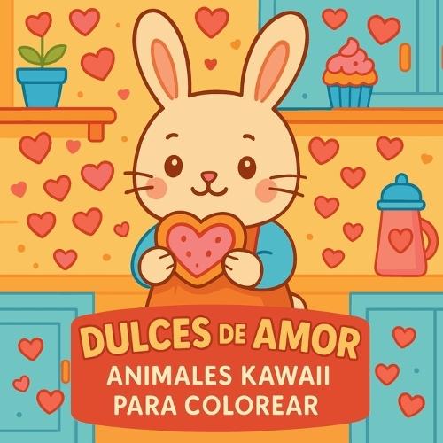 Dulces de amor - Animales kawaii para colorear