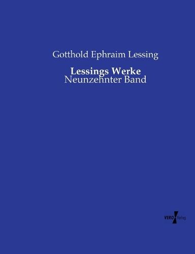 Lessings Werke: Neunzehnter Band