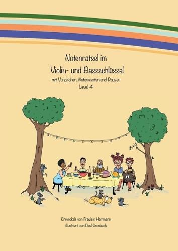 Notenrätsel im Violin- und Bassschlüssel: Level 4
