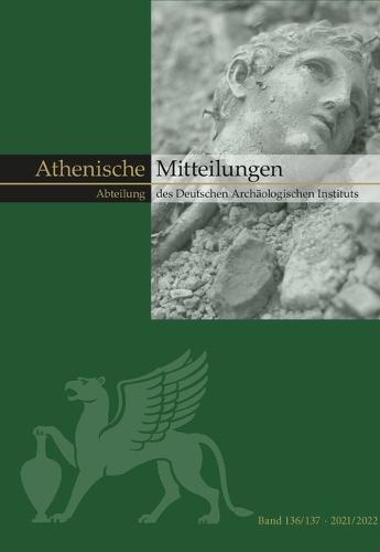 Mitteilungen Des Deutschen Archaologischen Instituts, Athenische Abteilung