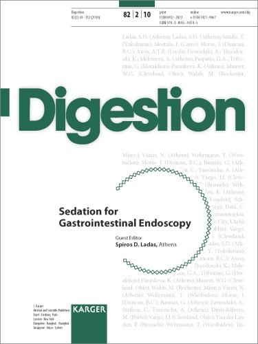 Sedation for Gastrointestinal Endoscopy: Special Topic Issue: Digestion 2010, Vol. 82, No. 2