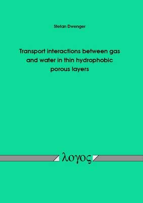 Transport Interactions Between Gas and Water in Thin Hydrophobic Porous Layers