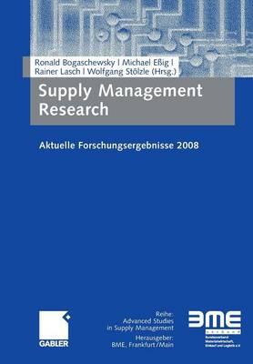 Supply Management Research: Aktuelle Forschungsergebnisse 2008