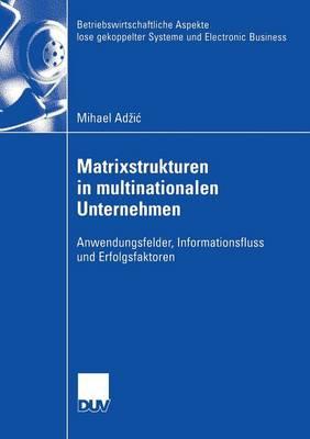 Matrixstrukturen in multinationalen Unternehmen: Anwendungsfelder, Informationsfluss und Erfolgsfaktoren