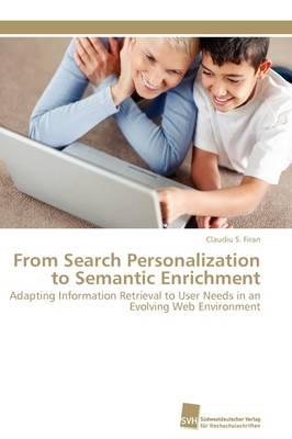 From Search Personalization to Semantic Enrichment