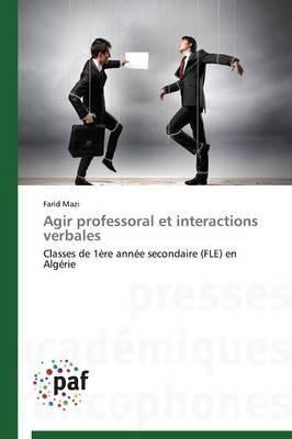Agir Professoral Et Interactions Verbales