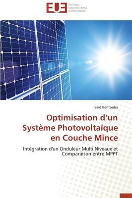 Optimisation D Un Systeme Photovoltaique En Couche Mince