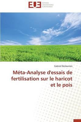 Meta-Analyse d'Essais de Fertilisation Sur Le Haricot Et Le Pois