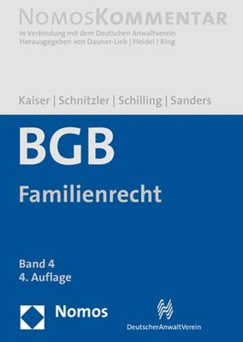 Burgerliches Gesetzbuch: Familienrecht: Band 4