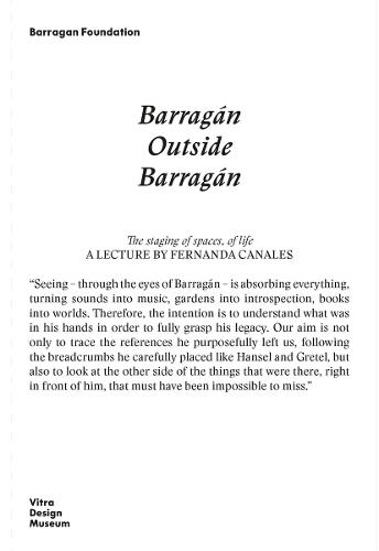 Barragán Outside Barragán: A journey through books, trips, exhibitions and friends