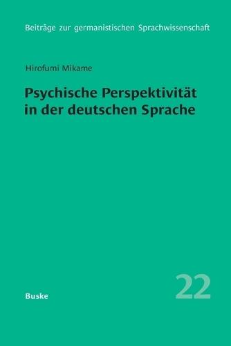 Psychische Perspektivität in der deutschen Sprache: Eine kognitiv-linguistische Untersuchung