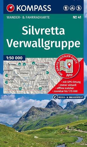 Silvretta - Verwallgruppe Walking and Cycling Map: 1:50,000 scale map