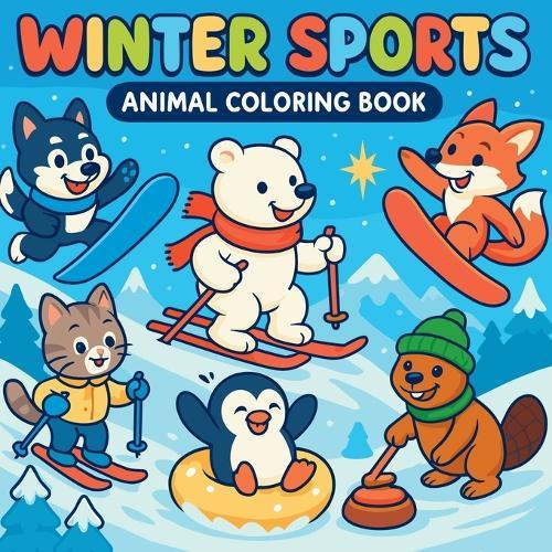 Winter Sports - Animal Coloring Book