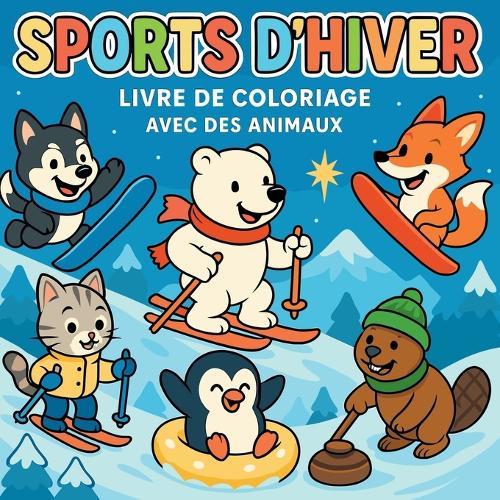 Sports d'Hiver - Livre de coloriage avec animaux
