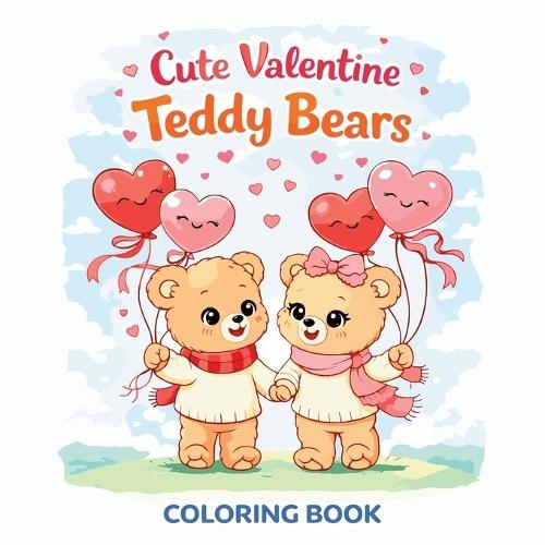 Cute Valentine Teddy Bears - Coloring Book