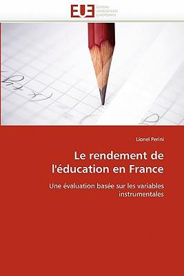 Le Rendement de L'Education En France