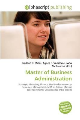Master of Business Administration